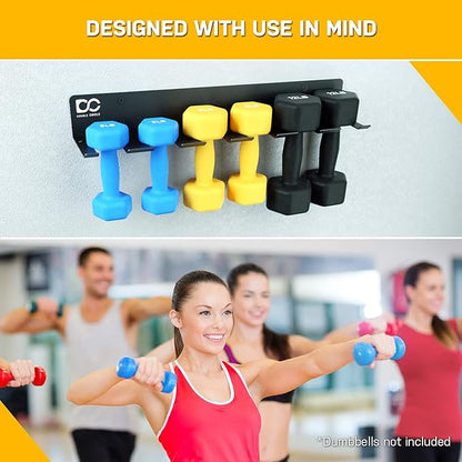 Double Circle Gym Rack Organizer, Multi-Purpose Workout Gear Wall Rack Hanger for Home and Pro Gym Storage for Exercise Bands, Jump Ropes, Chains, Lifting Belts
