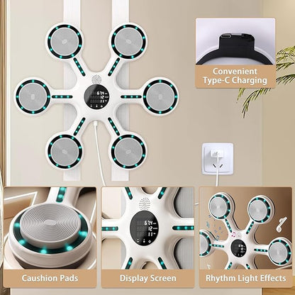 Mostop Music Boxing Machine, Boxing Wall Mount Machine for Adults Teens, Smart Bluetooth Punching Trainer with Gloves, Boxing Workout Equipment Target for Home, Office, Gym,9 Modes & 9 Speeds