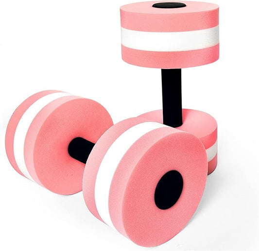 Timoo Aquatic Dumbells Set of 2 Water Dumbells Pool Resistance Water Weight Water Aerobics High-Density EVA-Foam Pool Fitness