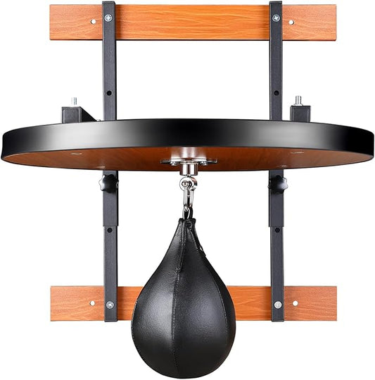 Speed Bag Platform Kit Boxing Mount for Punching Practice Height Adjustable Includes Speed Bag and Air Pump 360° for Boxing and Fitness Enthusiasts