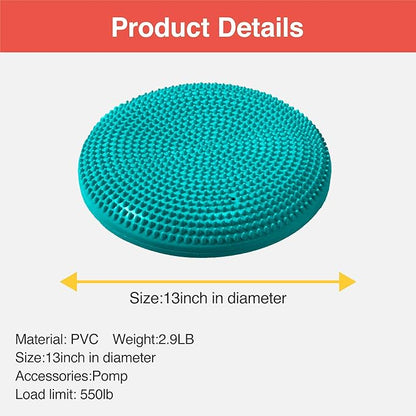 Primasole Balance Disc with Air Pump Wobble Cushion 2 PCS