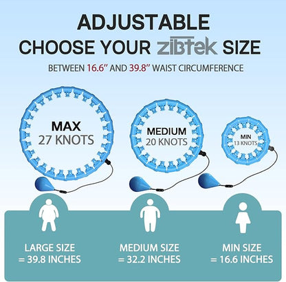 Weighted Infinity Fitness Hoop for Adult Weight Loss 2 in 1 Smart 27 Detachable