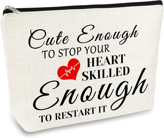 Nurses Appreciation Gifts for Women Makeup Bag Nursing Student Graduation Gifts Nurse Practitioner Gift Nurse Girlfriend Wife Present Cosmetic Bag Doctor Thank You Gift Makeup Case Toiletry Bags