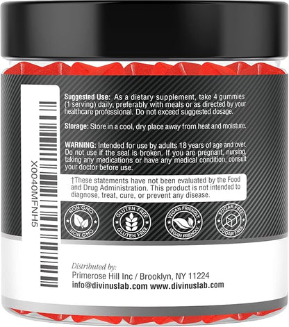 Creatine Monohydrate Gummies 5g (5000mg) for Men & Women - 120 Count, Sugar-Free Creatine Pre Workout Chews For Energy Boost, Creatine Supplement For Building Muscle and Strength, Vegan, Non-GMO