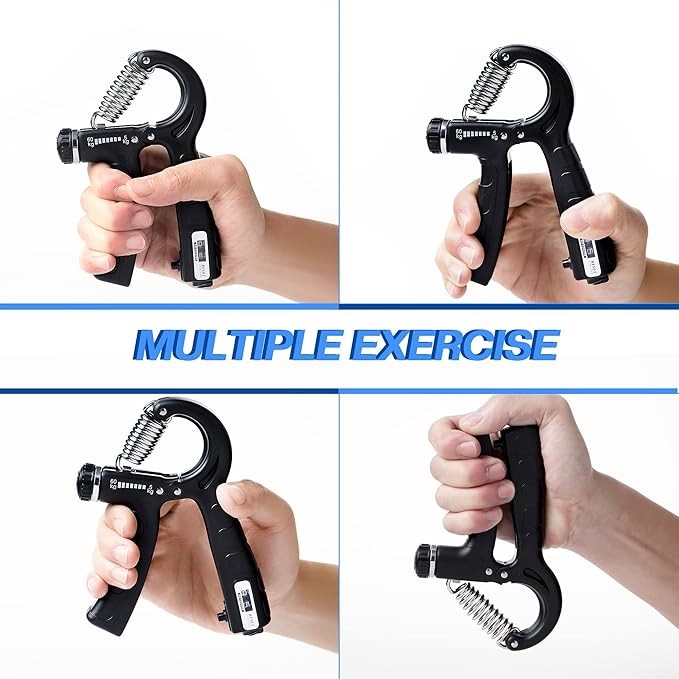 Grip Strength Trainer Set of 2 Pack 10-132lbs Forearm