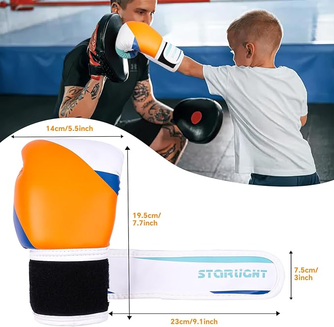 Everlast Youth Boxing Gloves, 4, 6, 8-oz, Kickboxing Training, Kids Bag Gloves for Punching Bag, Boys & Girls