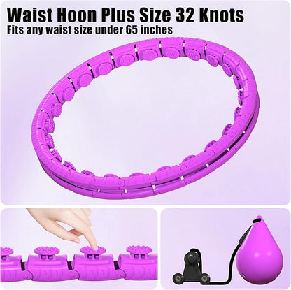Infinity Weighted Fitness Circle for Adults 32 Detachable