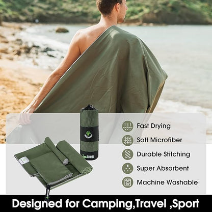 4Monster Camping Towels 3 Size at 1 Pack