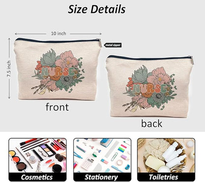 IWXYI Nurse Gifts,Nurse Gifts For Women,Gifts For Nurses,Nurse Makeup Bags With Zipper,Nurse Make Up Bag Zipper Pouch Travel Toiletry Gifts For Women,Nursing Student Gifts