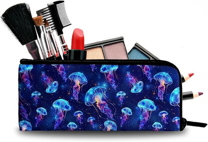 Jellyfish Cosmetic Bag Makeup Bag for Women, Portable Makeup Pouch for Travel Water-resistant Toiletry Bags