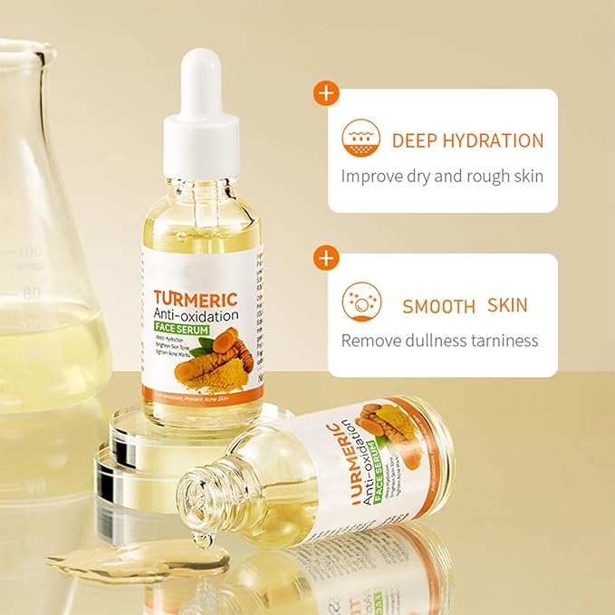 Turmeric Skin Care Set, 11 Pcs Turmeric Skin Care Kit, Skincare Set with Turmeric Face Wash, Turmeric Soap, Toner, Face Serum & Face Cream, Eye Cream, Mask, Facial Kits for Women Mens