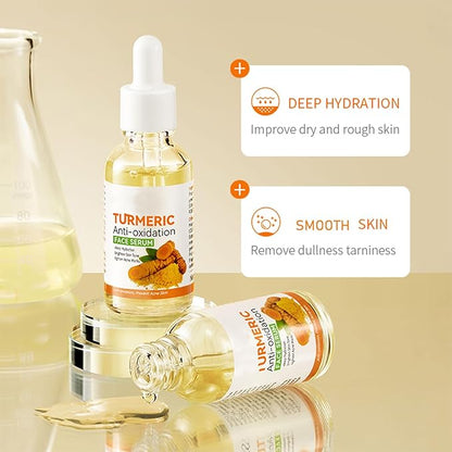 Turmeric Skin Care Set, 11 Pcs Turmeric Skin Care Kit, Skincare Set with Turmeric Face Wash, Turmeric Soap, Toner, Face Serum & Face Cream, Eye Cream, Mask, Facial Kits for Women Mens