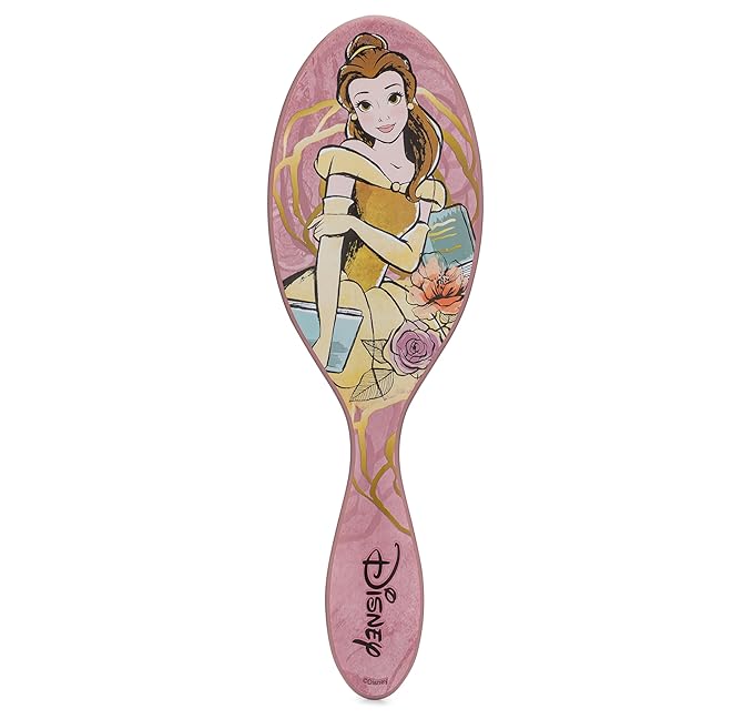 Wet Brush Disney Original Hair Detangler, Belle (Elegant Princess), Ultra-Soft IntelliFlex Bristles, Detangling Brush Glides Through Tangles (Wet Dry & Damaged Hair), Women & Men