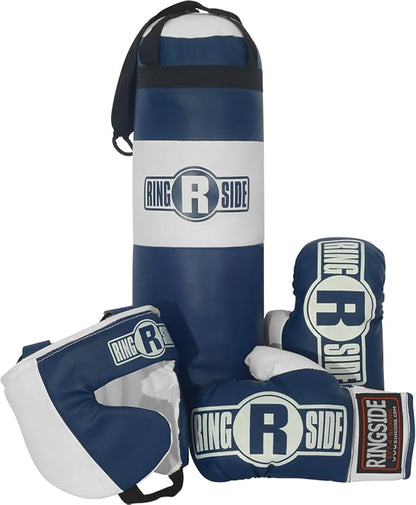 Ringside Kids Boxing Set (2-5 Year Old), Assortment with Punching Bag, Gloves, and Headgear for Boxing, MMA, Muay Thai, and Kickboxing, Youth Sports Set for Boys and Girls, Black