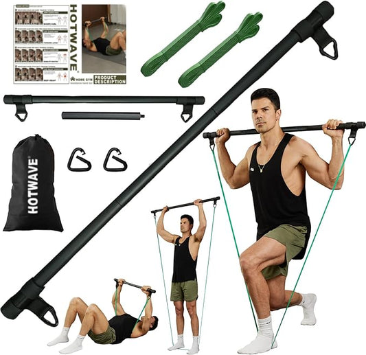HOTWAVE Resistance Band Bar 33"/45",Full Body