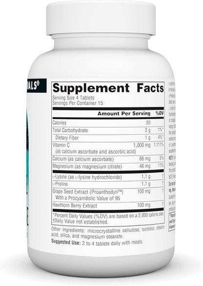 Source Naturals L-Proline & L-Lysine, 550mg - 60 Tablets