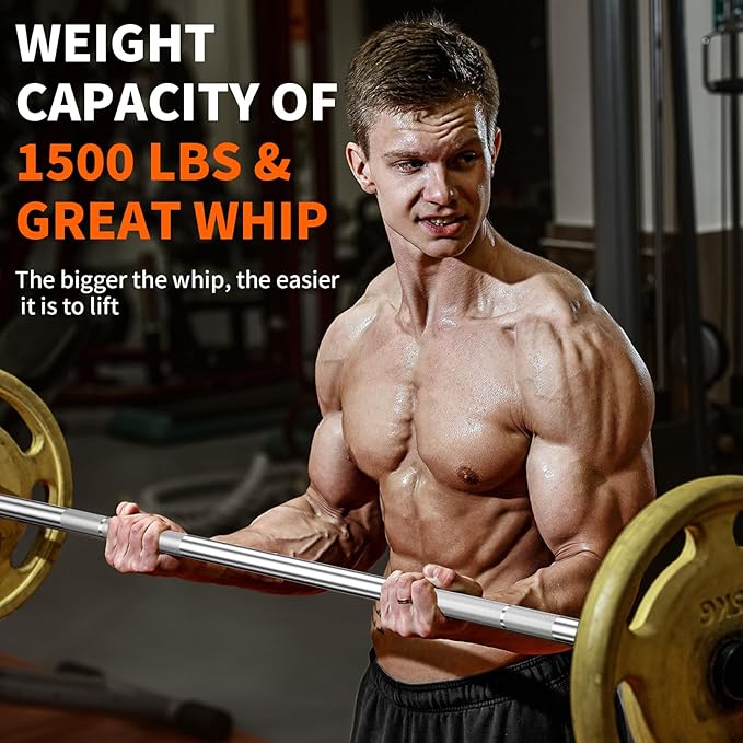 Olympic Barbell 25 lbs with 1500 lbs Weight 190K PSI 2" Weight