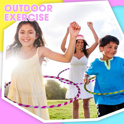 Kathfly Exercise Hoop for Kids Adults Plastic Glitter