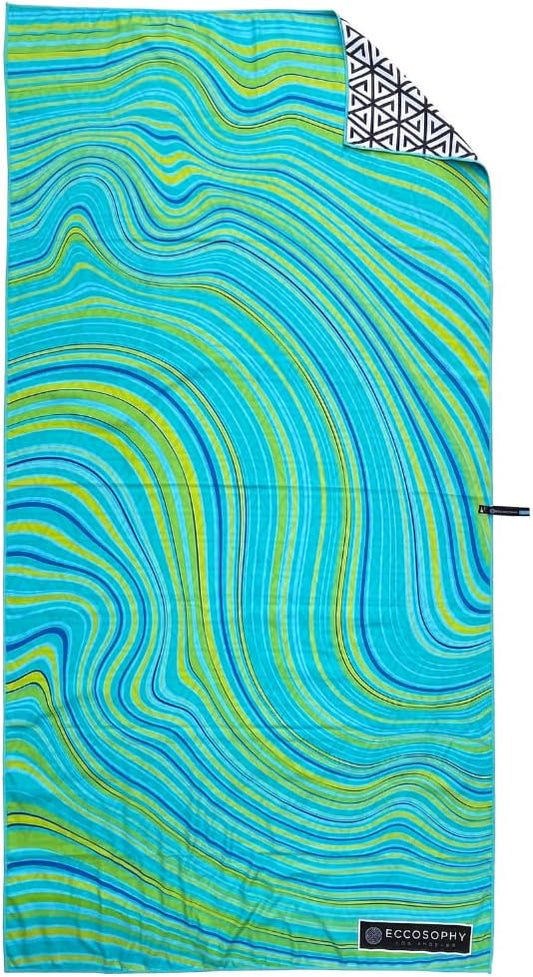 ECCOSOPHY Microfiber Beach Towel - Sand Free Towels 71x35 in