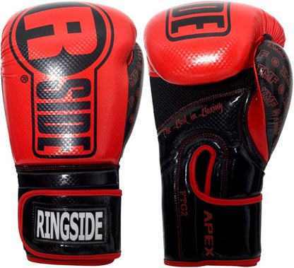 Ringside unisex adult White/Black 14 oz glove, Red/Black, Ounce US