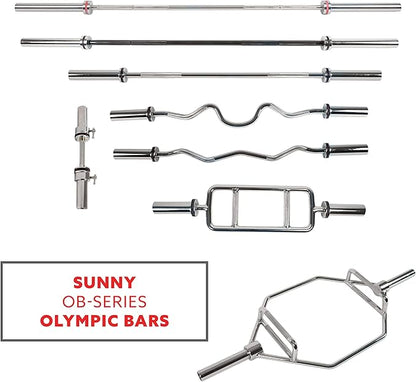 Sunny Health & Fitness Olympic Single Barbell Bar 20" Heavy 2 Inch OB-20