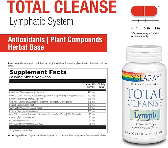 Solaray Total Cleanse Lymph VCapsules 60 Count