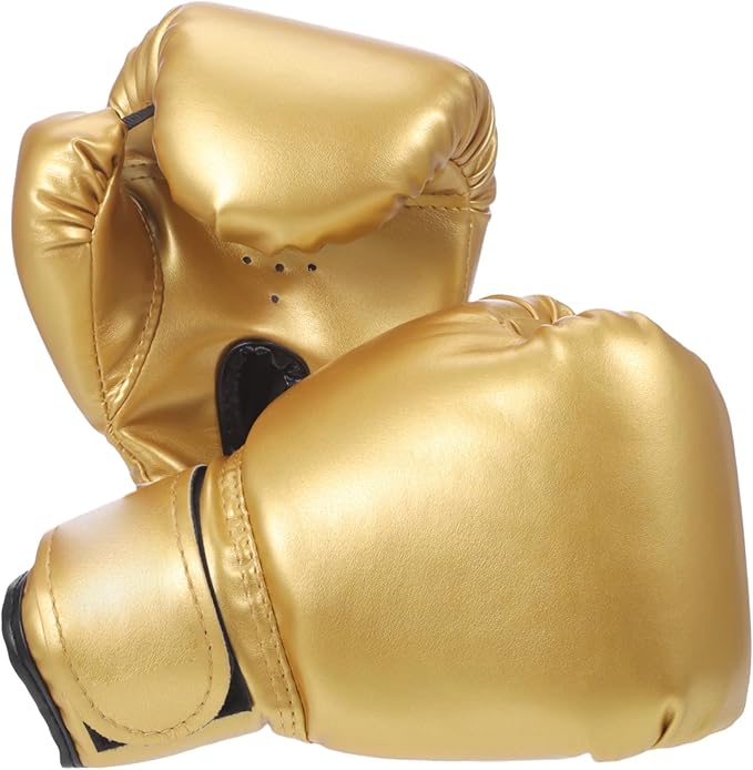 Garneck Kids Boxing Gloves Training Gloves Training Mitts Junior Punch PU Leather Sponge Filled for Toddler and Youth Red