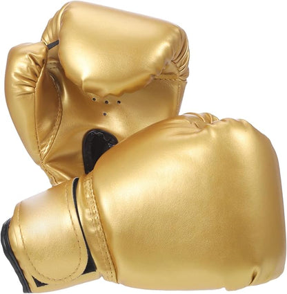 Garneck Kids Boxing Gloves Training Gloves Training Mitts Junior Punch PU Leather Sponge Filled for Toddler and Youth Red