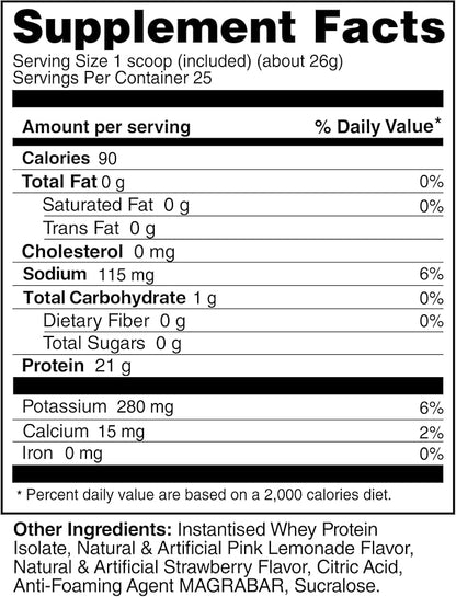 Protein Refresher (25 Servings) - Revolutionary Juice-Type Whey Protein Powder for Fitness, Bodybuilding, Gym, or for Bigger Protein Intake (25 Scoops, Pineapple Punch)
