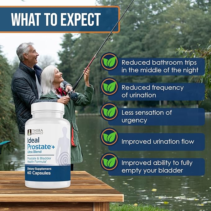 Advanced Men's Prostate Support by Ideal Prostate Plus Ultra with Reishi Mushroom, Saw Palmetto, Lycopene and More for Natural Prostate Relief*