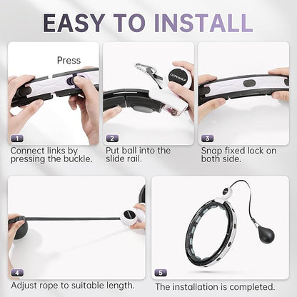 Weighted Fit Hoop Plus Size for Adult Weight Loss 18/32 Detachable 2 in 1, Great