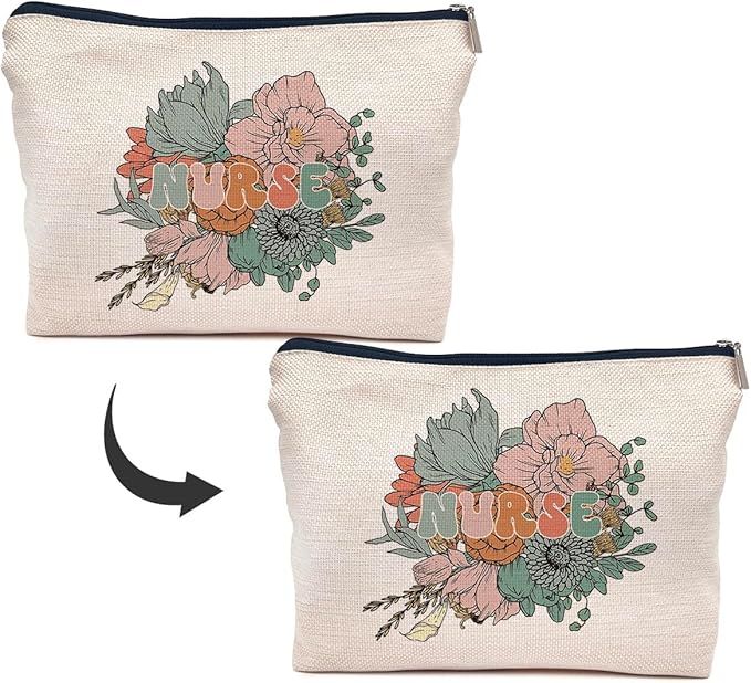 IWXYI Nurse Gifts,Nurse Gifts For Women,Gifts For Nurses,Nurse Makeup Bags With Zipper,Nurse Make Up Bag Zipper Pouch Travel Toiletry Gifts For Women,Nursing Student Gifts