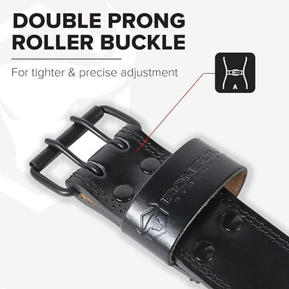 7mm Leather Weight Lifting Belt (IPF 4" to 2â€ Tapered