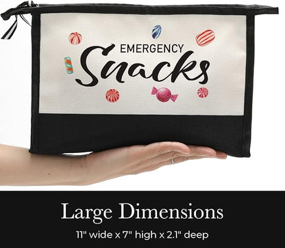 Snack Bag - Emergency Snacks Lover Gift for Girls & Women - Food Storage Bag - Birthday, Graduation & Christmas Gifts