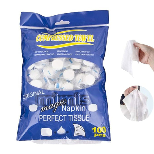 Compressed Towels, Darate 100PCS Portable Disposable Towels - (100PCS)