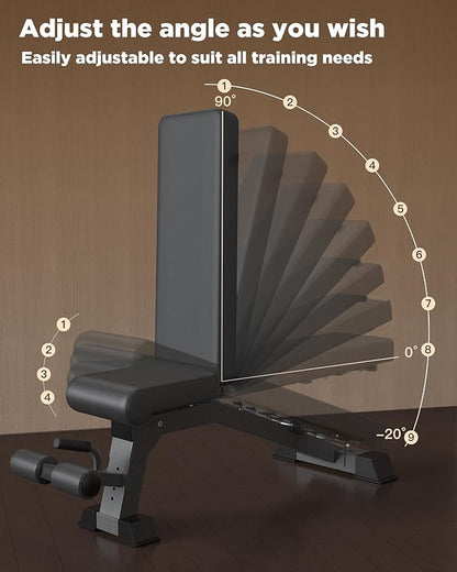 Adjustable Weight Bench for Home - Workout Bench