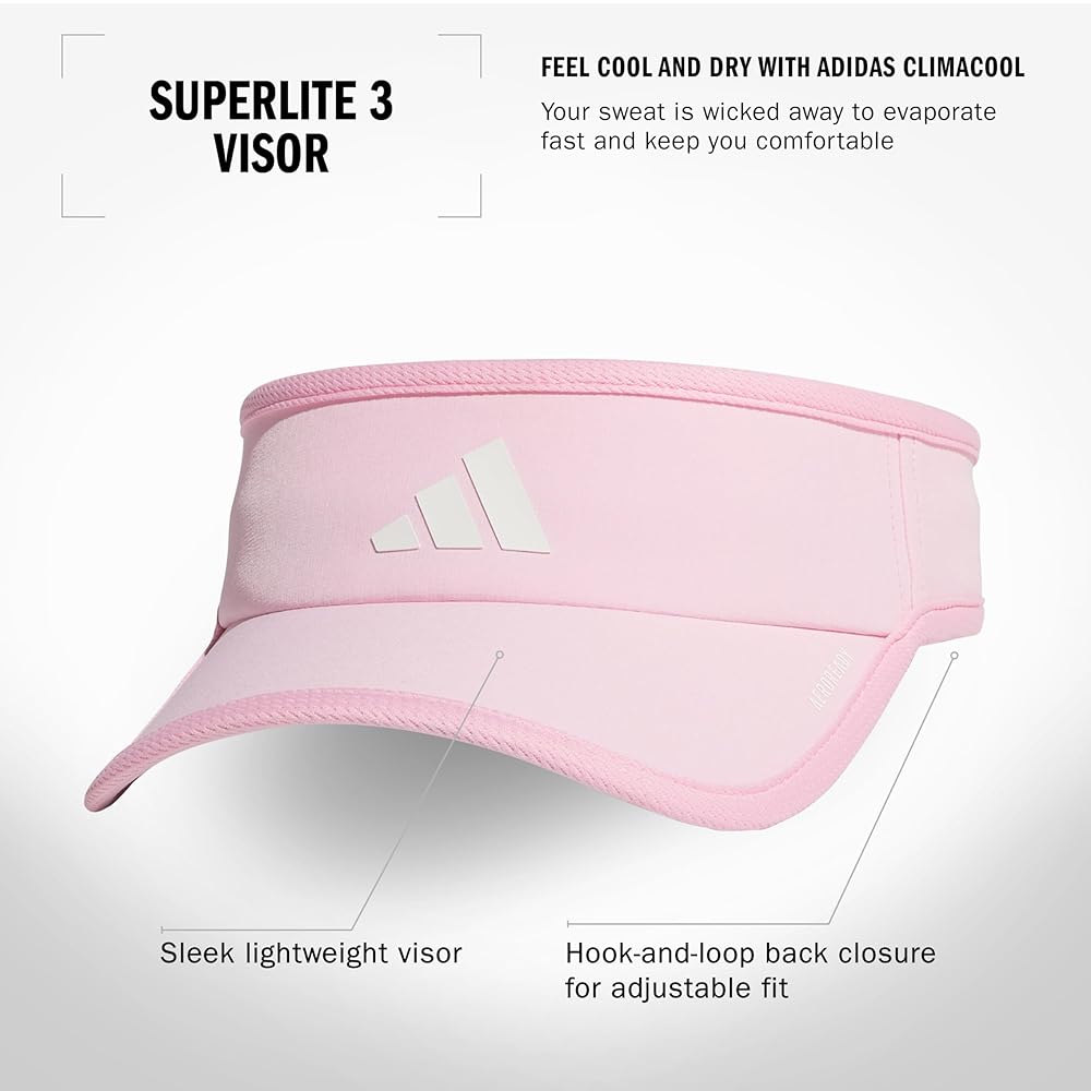 adidas Superlite, Sun Visor Hat for Women, Sport Performance, Outdoor Activities