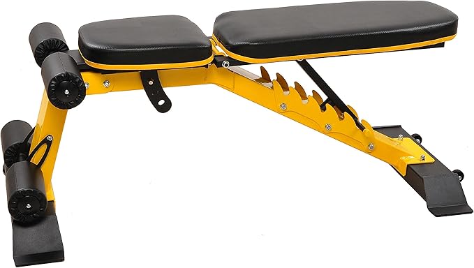 Signature Fitness Heavy Duty Adjustable and Foldable Utility