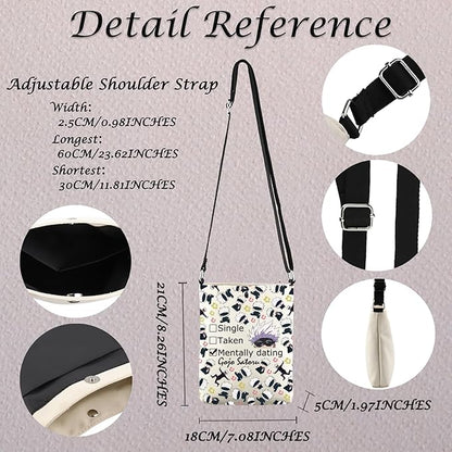 MNIGIU JJK Anime Inspired Cosmetic Bag - Themed Crossbody Gift