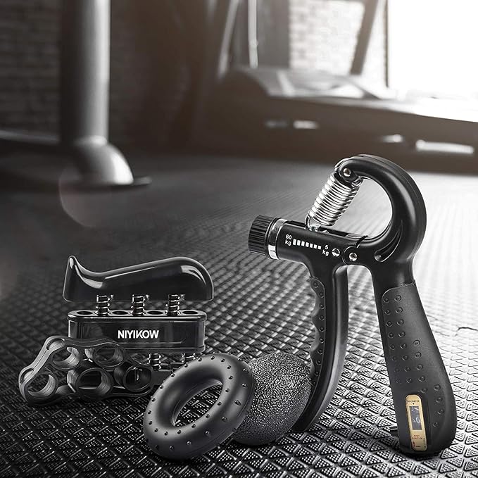 Grip Strength Trainer Kit with Counter (5 Pack)