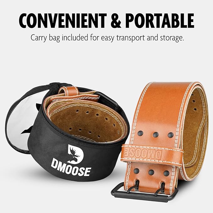 DMoose Fitness Weight Lifting Belt for Men and 5mm Thick