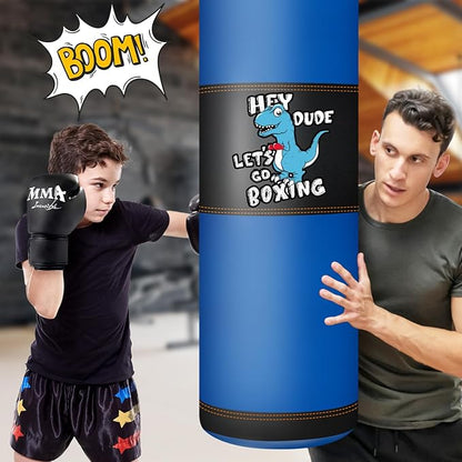 Punching Bag for Kids, 2.7FT Hanging Boxing Bag with Boxing Gloves, Kids Boxing Set Kickboxing Bag for Youth Boxing Karate Muay Thai Kick Taekwondo Training