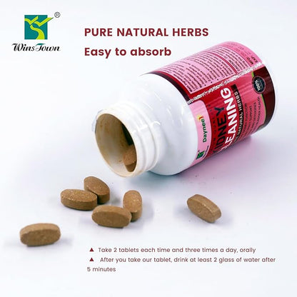 Kidney Stone Cleaning Tablet, Kidney Restore and Kidney Health Supplement to Support Stone Breaker & Kidney Cleanse, 60 Tablets