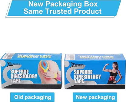 K Athletic Tape, Kinesiology Tape Precut - Premium Kinesthetic Tape for Muscles Knee Shoulder Elbow, 2 Inch x 16.5 feet (3 Rolls Pack)