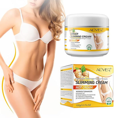 2PCS VOGSIG Ginger Slimming Cream - Anti Cellulite, Fat Burning, Tightening & Moisturizing, 1oz each