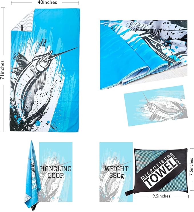 Beach Towel - Microfiber Beach Towels(71" x 40" 1Pcs) -