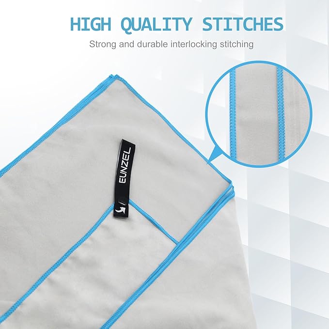 Eunzel Quick Dry Camping Towel 3 Size 1 Pack,Fast