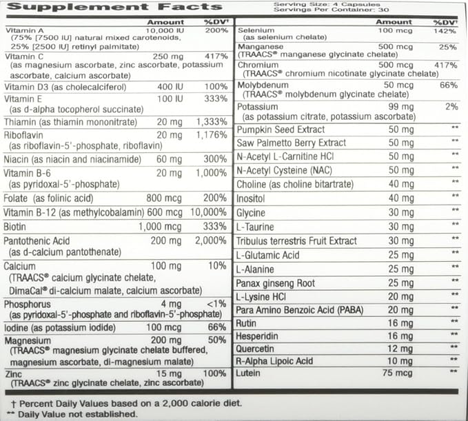 NuMedica - MultiMedica without Iron - 120 Vegetable Capsules