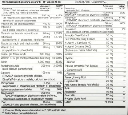 NuMedica - MultiMedica without Iron - 120 Vegetable Capsules