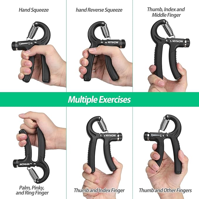 Grip Strength Trainer 22-132Lbs (10-60kg), (10-60kg), Forearm